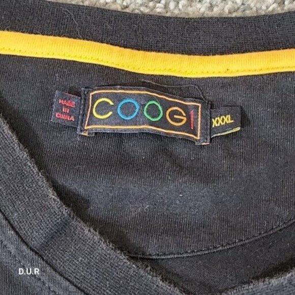 Vintage Coogi World Outfit Shirt XXXL Shorts 36W Black Gold Y2K Hip Hop Athletic - Picture 5 of 14